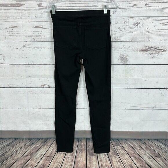 Spanx Perfect Pant Womens Small Black Slim Straight Pull on Stretch Pockets - Picture 5 of 15